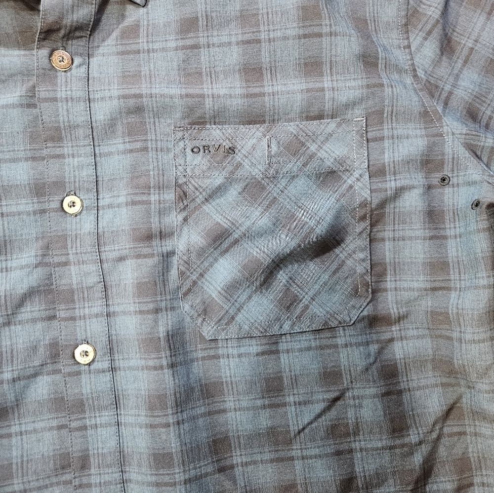 Orvis XXL Lightweight Plaid Button Shirt - Picture 3 of 8